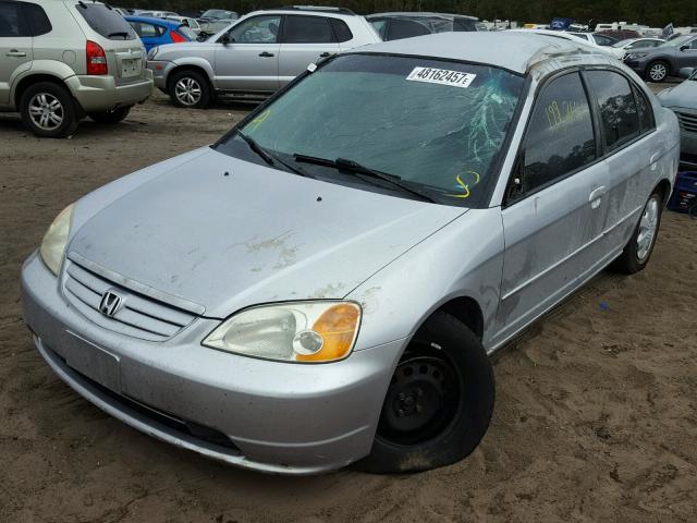 2HGES15593H585186 - 2003 HONDA CIVIC LX SILVER photo 2