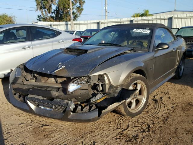 1FAFP45X72F137669 - 2002 FORD MUSTANG GT GRAY photo 2