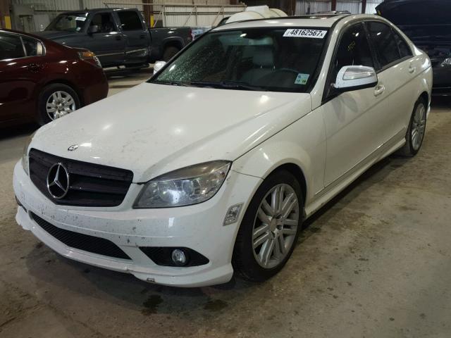 WDDGF54X49R070357 - 2009 MERCEDES-BENZ C 300 WHITE photo 2