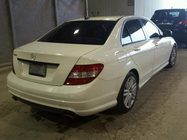 WDDGF54X49R070357 - 2009 MERCEDES-BENZ C 300 WHITE photo 4