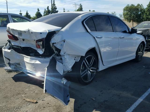 1HGCR2F54HA107352 - 2017 HONDA ACCORD SPO WHITE photo 4