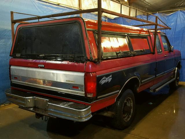 1FTHX26G4RKA28724 - 1994 FORD F250 RED photo 4