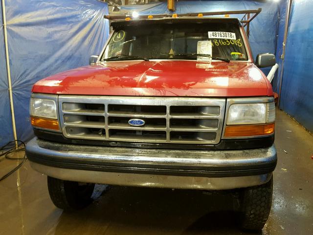 1FTHX26G4RKA28724 - 1994 FORD F250 RED photo 9