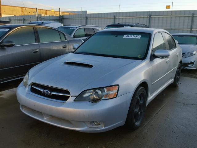 4S3BL676554213782 - 2005 SUBARU LEGACY GT SILVER photo 2