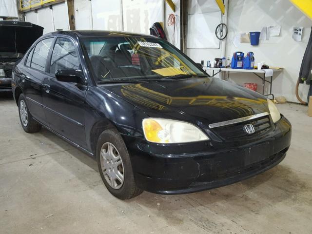 2HGES15571H596684 - 2001 HONDA CIVIC LX BLACK photo 1