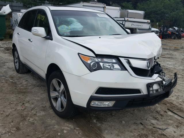 2HNYD2H31CH549430 - 2012 ACURA MDX TECHNO WHITE photo 1