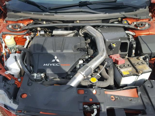 JA32V6FV9BU042225 - 2011 MITSUBISHI LANCER RAL ORANGE photo 7