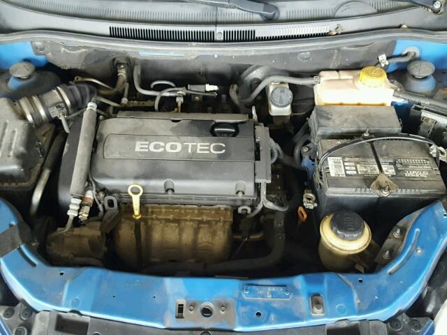KL1TD66EX9B647571 - 2009 CHEVROLET AVEO LS BLUE photo 7