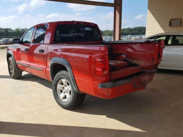 1D7HE78K38S512179 - 2008 DODGE DAKOTA TRX RED photo 3