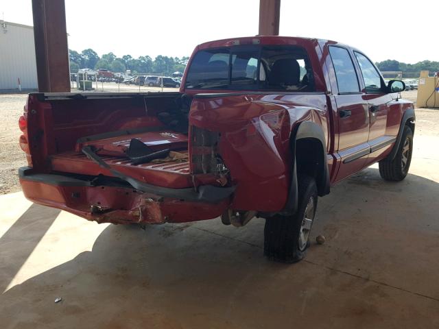 1D7HE78K38S512179 - 2008 DODGE DAKOTA TRX RED photo 4