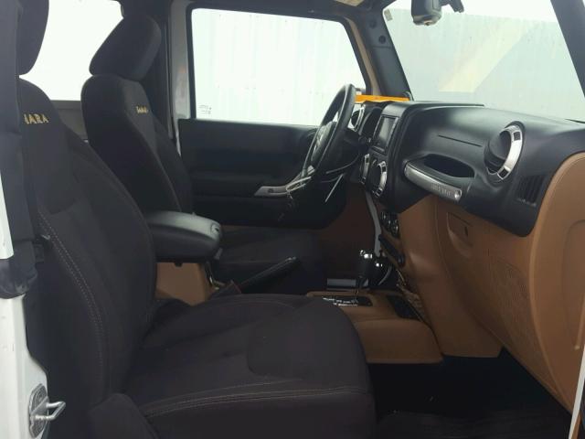 1C4AJWBG0DL577906 - 2013 JEEP WRANGLER S WHITE photo 5