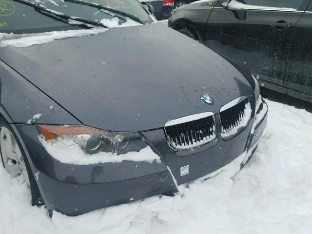 WBAVB13586KX67571 - 2006 BMW 325 I GRAY photo 9