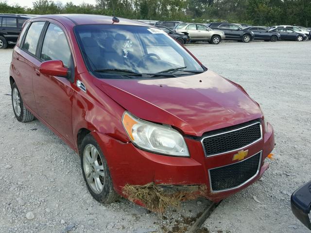 KL1TD6DE2AB048820 - 2010 CHEVROLET AVEO LS RED photo 1