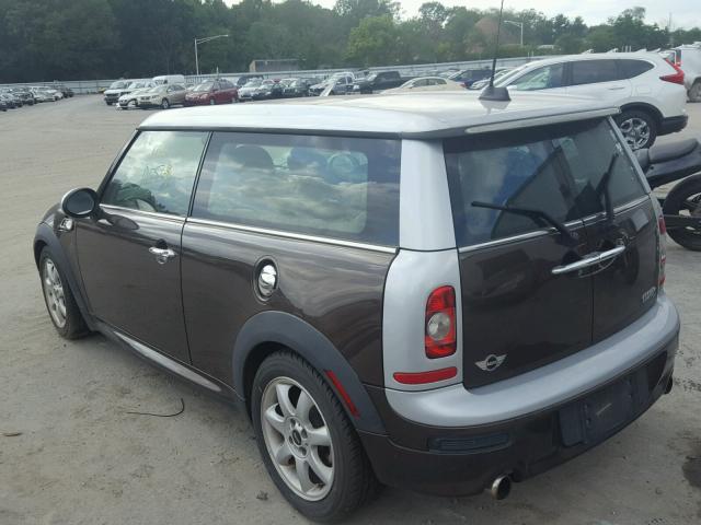 WMWMM33598TP87309 - 2008 MINI COOPER S C BROWN photo 3