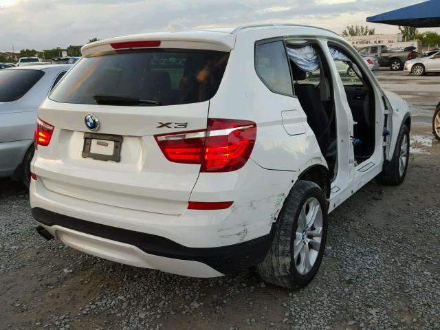 5UXWX7C59F0K32027 - 2015 BMW X3 XDRIVE3 WHITE photo 4