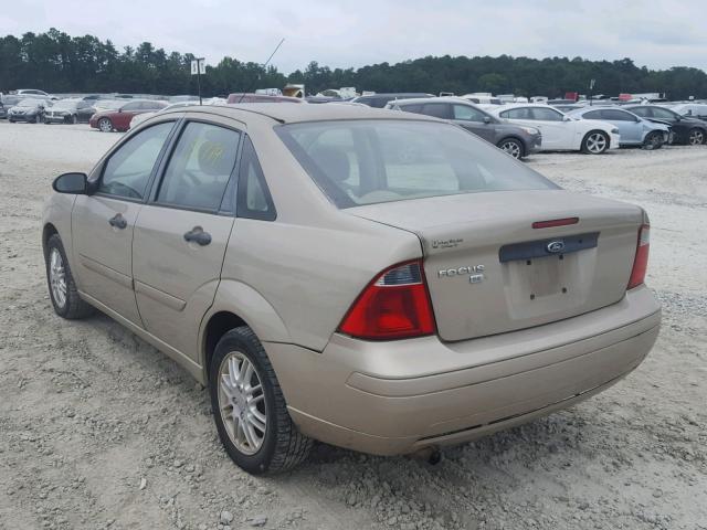 1FAFP34N97W260293 - 2007 FORD FOCUS ZX4 GOLD photo 3