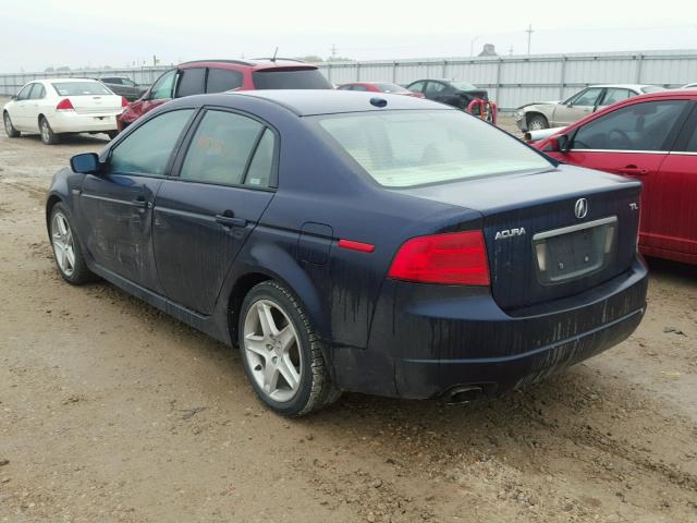 19UUA66235A019736 - 2005 ACURA TL BLUE photo 3