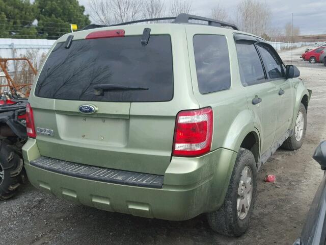 1FMCU031X8KE36629 - 2008 FORD ESCAPE XLT GREEN photo 4