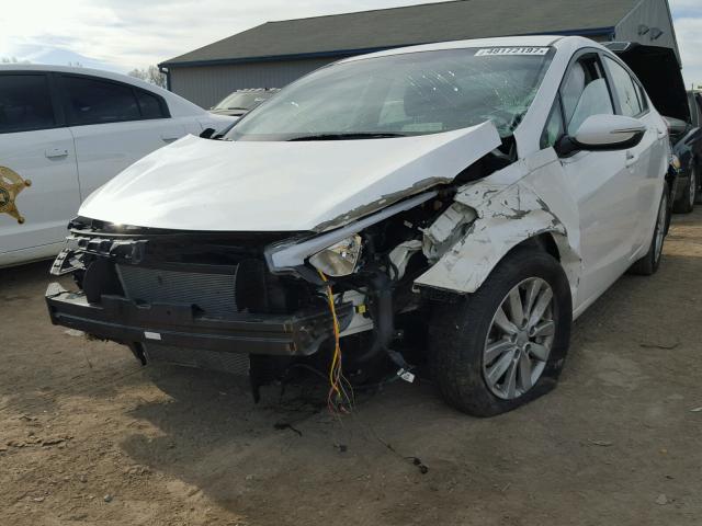 KNAFX4A69G5479142 - 2016 KIA FORTE LX WHITE photo 2