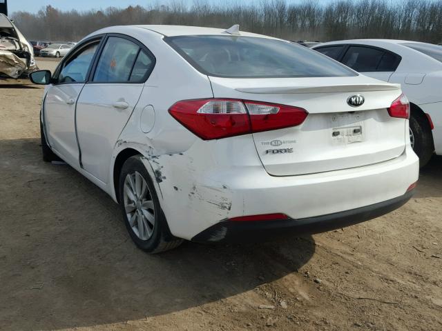 KNAFX4A69G5479142 - 2016 KIA FORTE LX WHITE photo 3