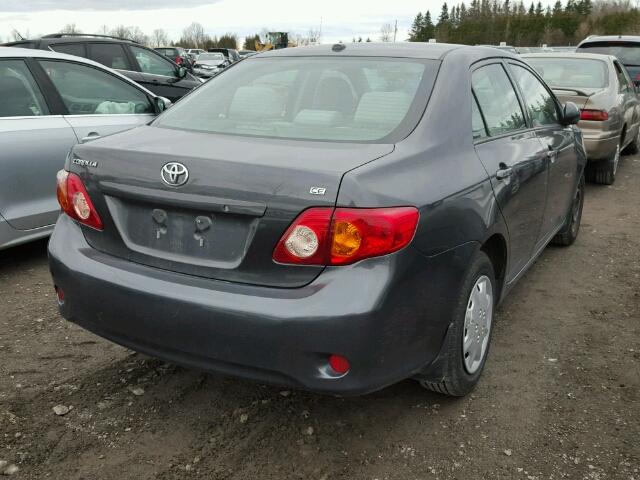 2T1BU40E29C173103 - 2009 TOYOTA COROLLA BA GRAY photo 4