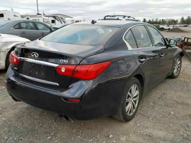 JN1BV7AR7EM705784 - 2014 INFINITI Q50 BASE Чорний фото 4