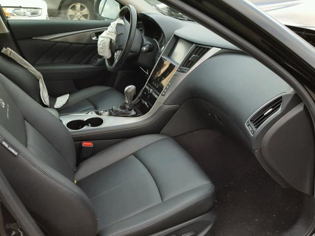 JN1BV7AR7EM705784 - 2014 INFINITI Q50 BASE Чорний фото 5