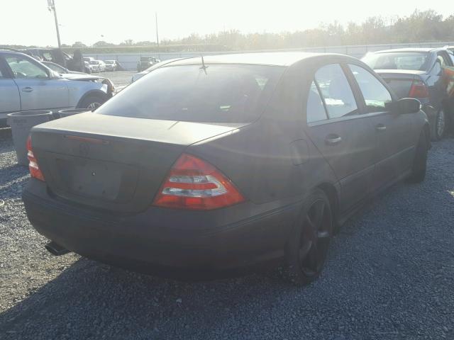 WDBRF40J85F596340 - 2005 MERCEDES-BENZ C 230K SPO BLACK photo 4