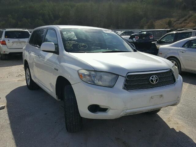 JTEEW41A392036765 - 2009 TOYOTA HIGHLANDER WHITE photo 1