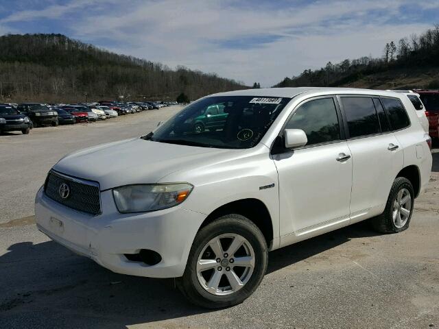 JTEEW41A392036765 - 2009 TOYOTA HIGHLANDER WHITE photo 9