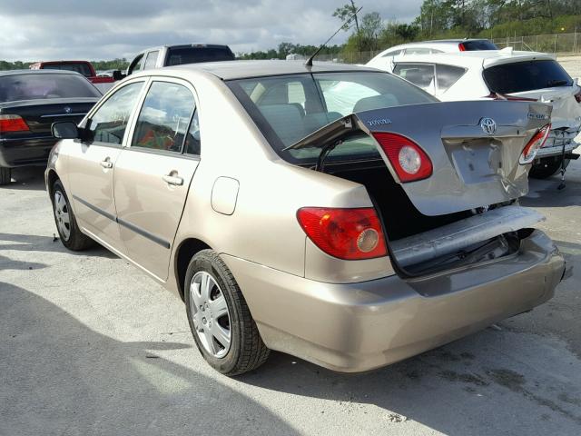 1NXBR32EX8Z997033 - 2008 TOYOTA COROLLA CE TAN photo 3