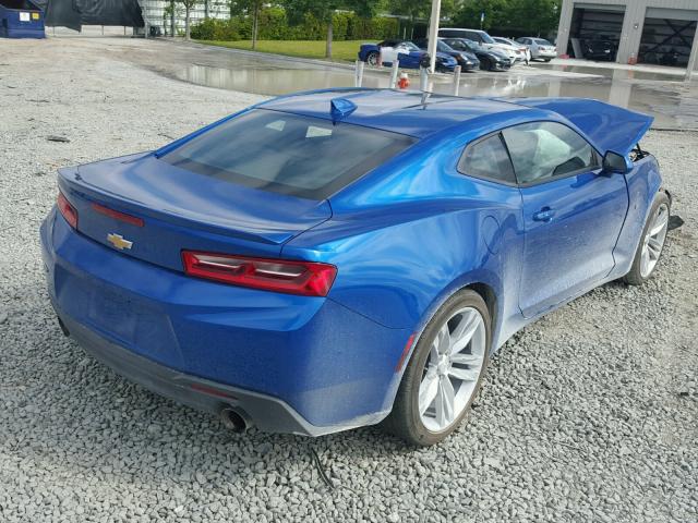 1G1FD1RS6H0180338 - 2017 CHEVROLET CAMARO LT BLUE photo 4