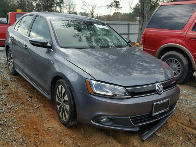 3VW637AJ0DM299667 - 2013 VOLKSWAGEN JETTA HYBR GRAY photo 1