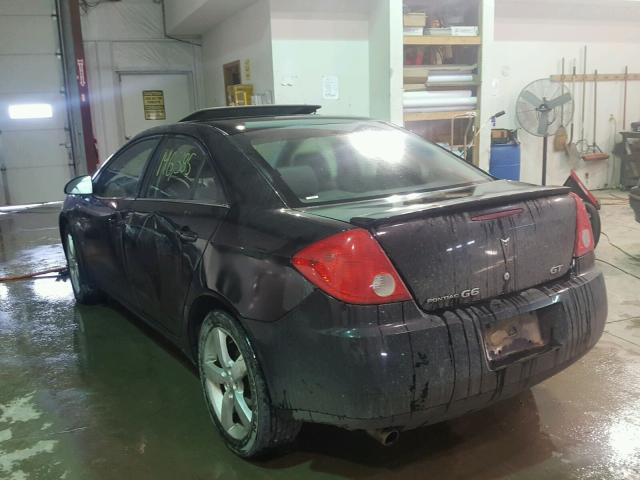 1G2ZH57N384177293 - 2008 PONTIAC G6 GT BLACK photo 3