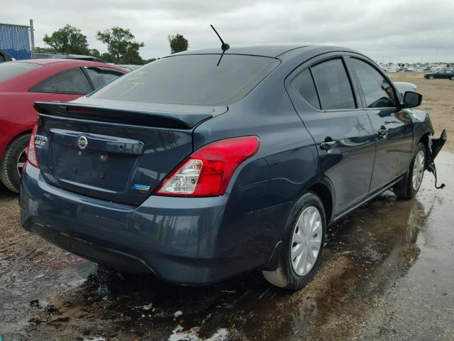 3N1CN7AP6GL838441 - 2016 NISSAN VERSA S BLUE photo 4