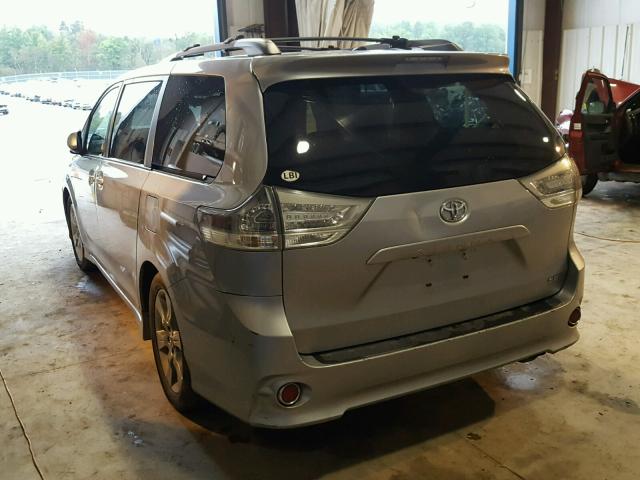 5TDXK3DC3BS138873 - 2011 TOYOTA SIENNA SPO SILVER photo 3