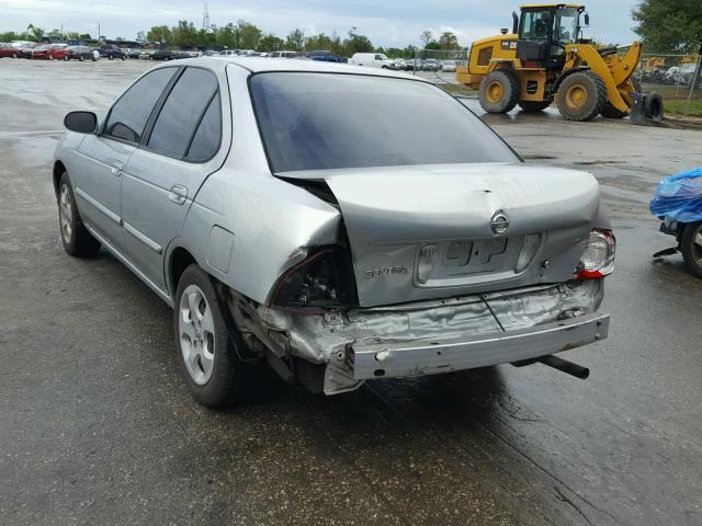 3N1CB51D14L895046 - 2004 NISSAN SENTRA 1.8 SILVER photo 3