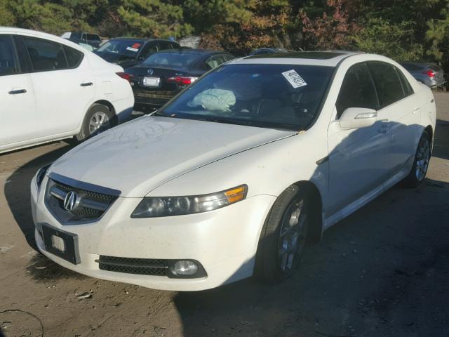 19UUA76547A000812 - 2007 ACURA TL TYPE S WHITE photo 2