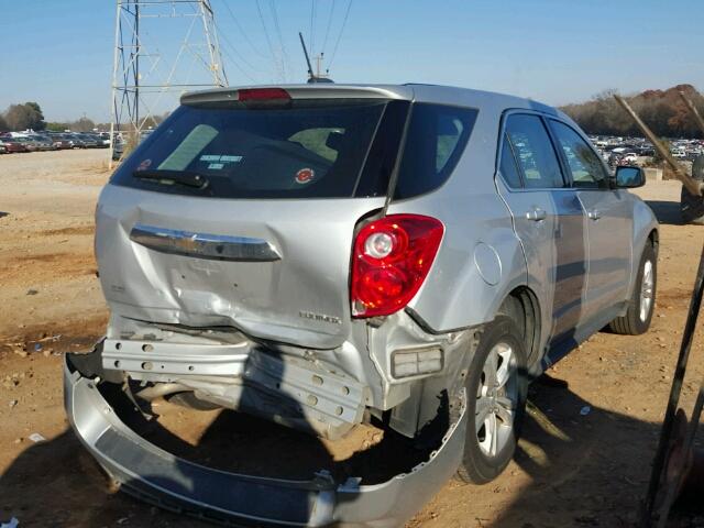 2GNALAEK9F6125551 - 2015 CHEVROLET EQUINOX LS SILVER photo 4