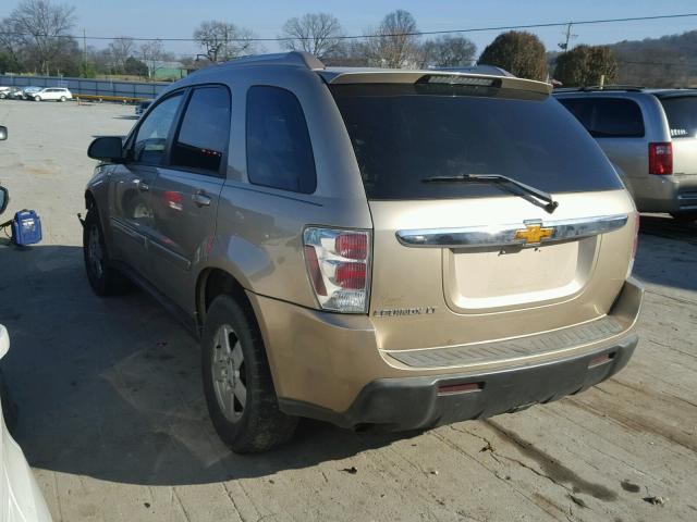 2CNDL63F666109070 - 2006 CHEVROLET EQUINOX LT GOLD photo 3