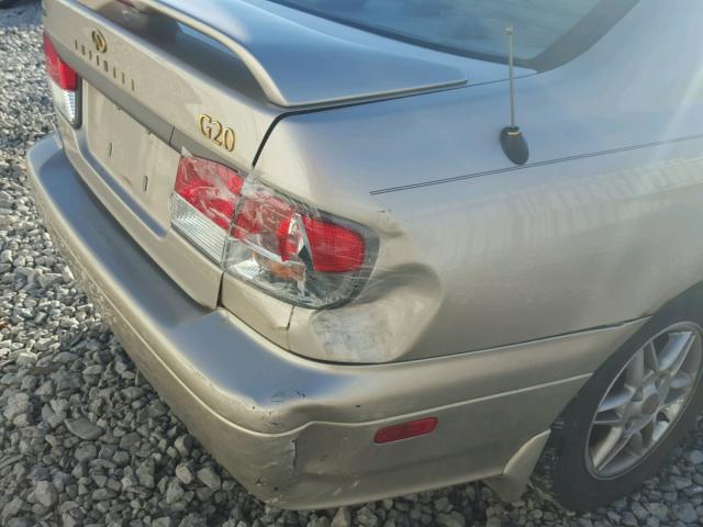 JNKCP11A12T510377 - 2002 INFINITI G20 GOLD photo 9