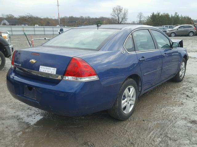 2G1WB58K969194347 - 2006 CHEVROLET IMPALA LS BLUE photo 4