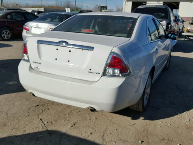 3FAFP08146R219223 - 2006 FORD FUSION SEL WHITE photo 4