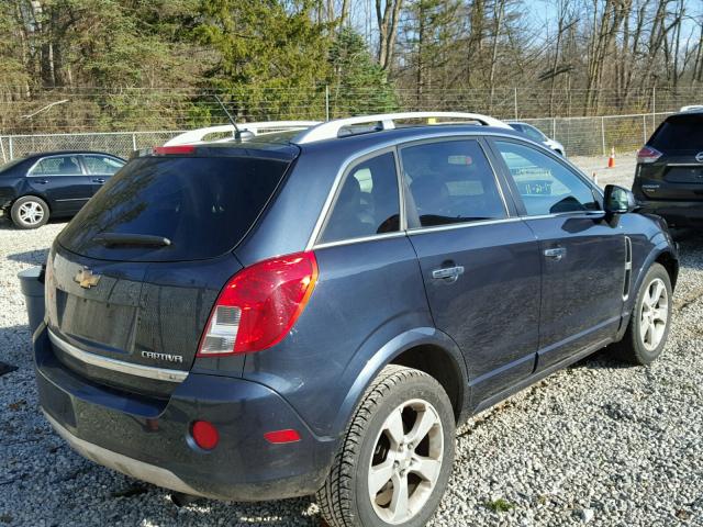 3GNAL3EK2ES577787 - 2014 CHEVROLET CAPTIVA LT BLUE photo 4