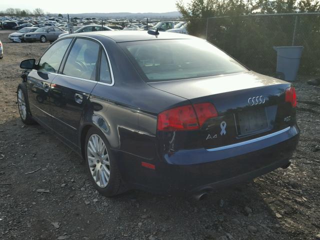 WAUDF78E86A086991 - 2006 AUDI A4 2.0T QU BLUE photo 3