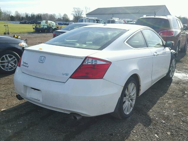 1HGCS22868A016815 - 2008 HONDA ACCORD EXL WHITE photo 4