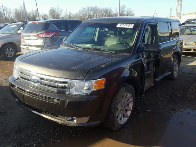 2FMGK5CC5BBD24411 - 2011 FORD FLEX SEL BLACK photo 2