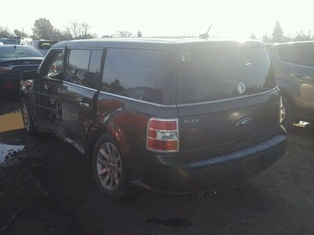 2FMGK5CC5BBD24411 - 2011 FORD FLEX SEL BLACK photo 3