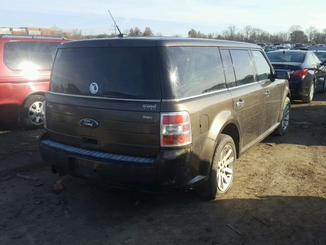 2FMGK5CC5BBD24411 - 2011 FORD FLEX SEL BLACK photo 4