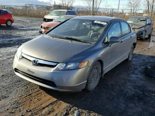 2HGFA16526H005643 - 2006 HONDA CIVIC LX GRAY photo 2